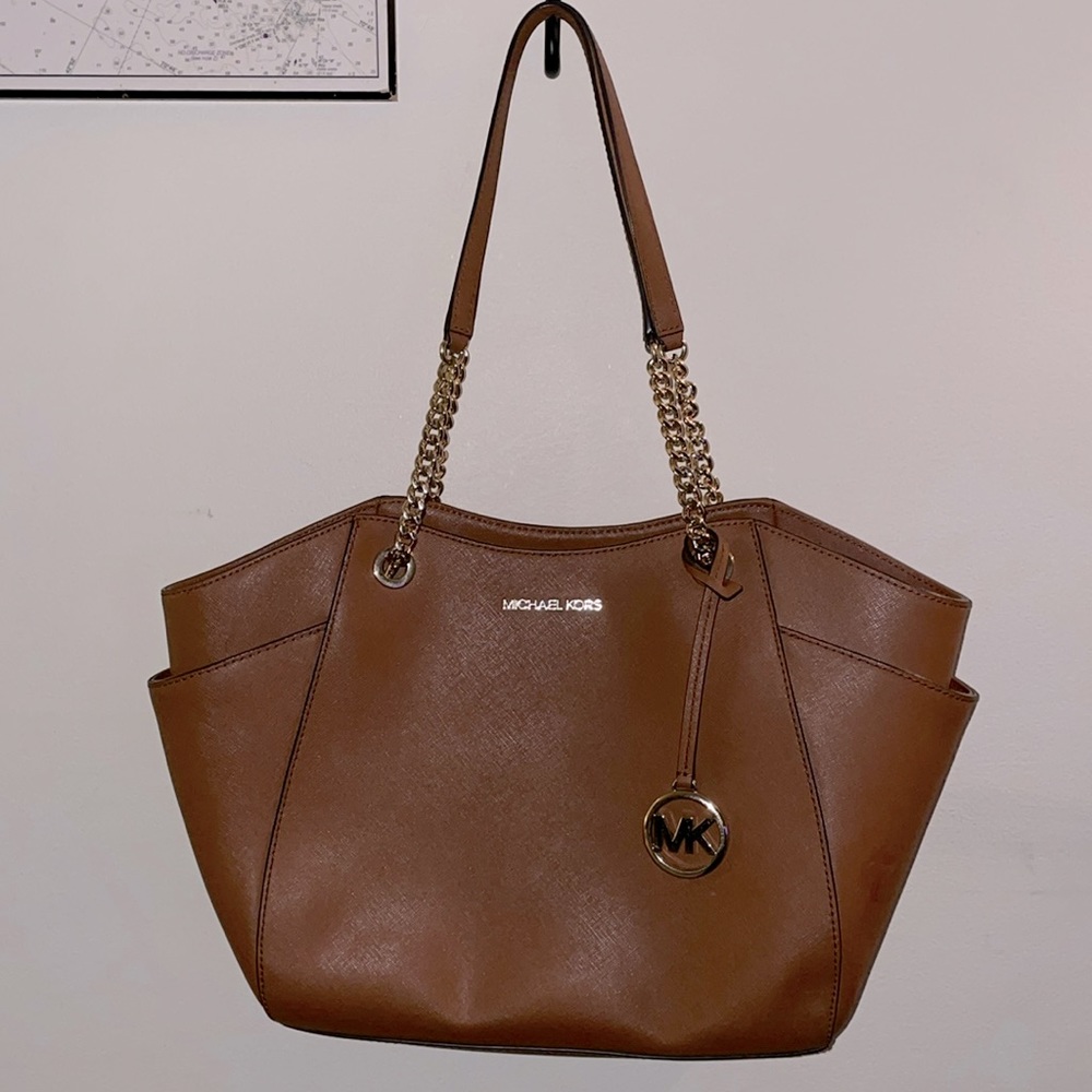 Michael Kors jet set travel chain shoulder bag